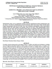 Image of PENINGKATAN KESEHATAN MENTAL ANAK DAN REMAJA MELALUI IBADAH KEISLAMAN