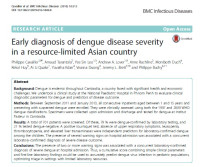 Image of Early diagnosis of dengue disease severity in a resource-limited Asian country