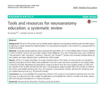 Image of Tools and resources for neuroanatomy education: a systematic review