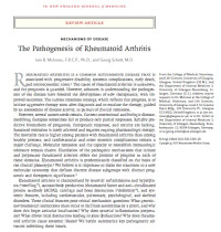 Image of The Pathogenesis of Rheumatoid Arthritis