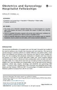 Image of Obstetrics and Gynecology Hospitalist Fellowships