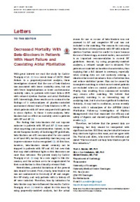 Image of Decreased Mortality With Beta-Blockers in Patients With Heart Failure and Coexisting Atrial Fibrillation