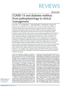 Image of COVID-19 and diabetes mellitus: from pathophysiology to clinical management