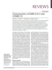 Image of Characteristics of SARS- CoV-2 and COVID-19