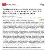 Image of Updates in Hypertension Studies According to the Main Clinical Trials: A Review of the Past 45 Years about Pharmaceutical Intervention Effects