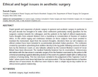 Image of Ethical and legal issues in aesthetic surgery