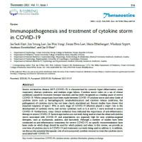 Image of Immunopathogenesis and treatment of cytokine storm in COVID-19