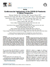 Image of Cardiovascular Implications of the COVID-19 Pandemic: A Global Perspective