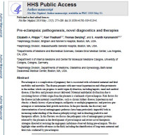 Image of Pre-eclampsia: pathogenesis, novel diagnostics and therapies