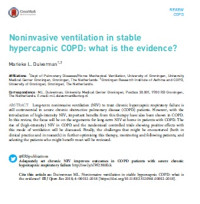 Image of Noninvasive ventilation in stable hypercapnic COPD: what is the evidence?