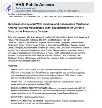 Image of Outcomes Associated With Invasive and Noninvasive Ventilation Among Patients Hospitalized With Exacerbations of Chronic Obstructive Pulmonary Disease