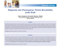 Image of Diagnosis dan Penanganan Terkini Bronkiolitis pada Anak