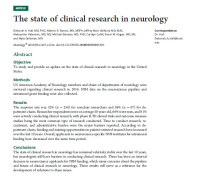 Image of The state of clinical research in neurology