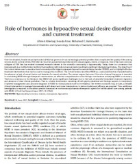 Image of Role of hormones in hypoactive sexual desire disorder and current treatment
