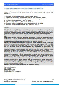Image of Causes of infertility in women at reproductive age