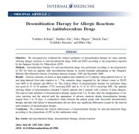 Image of Desensitization Therapy for Allergic Reactions to Antituberculous Drugs