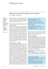 Image of Pulmonary tuberculosis: diagnosis and treatment