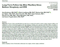 Image of Long-Term Follow-Up After Maxillary Sinus Balloon Sinuplasty and ESS