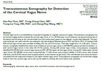 Image of Transcutaneous Sonography for Detection of the Cervical Vagus Nerve