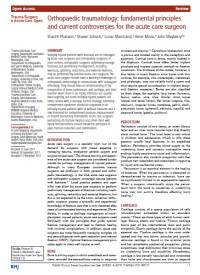 Image of Orthopaedic traumatology: fundamental principles and current controversies for the acute care surgeon