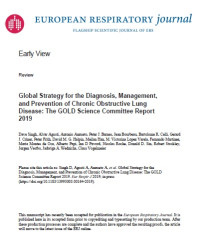 Image of Global Strategy for the Diagnosis, Management, and Prevention of Chronic Obstructive Lung Disease The GOLD Science Committee Report 2019