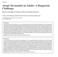 Image of Atopic Dermatitis in Adults: A Diagnostic Challenge