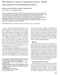 Image of Mechanisms of action of intrauterine devices: Update and estimation of postfertilization effects
