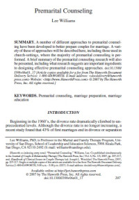 Image of Premarital Counseling