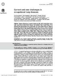 Image of Current and new challenges in occupational lung diseases