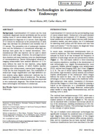 Image of Evaluation of New Technologies in Gastrointestinal Endoscopy