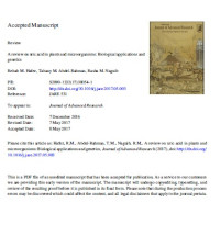 Image of A review on uric acid in plants and microorganisms: Biological applications and genetic