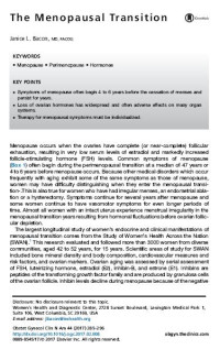 Image of The Menopausal Transition