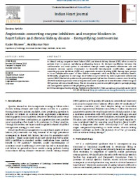 Image of Angiotensin-converting enzyme inhibitors and receptor blockers in heart failure and chronic kidney disease – Demystifying controversies
