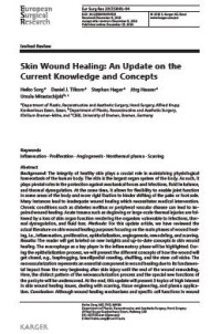 Image of Skin Wound Healing: An Update on the Current Knowledge and Concepts