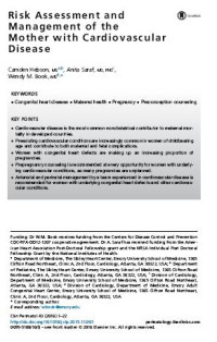 Image of Risk Assessment and Management of the Mother with Cardiovascular Disease