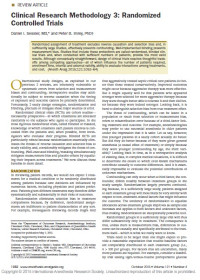 Image of Clinical Research Methodology 3: Randomized Controlled Trials