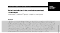 Image of Early events in the molecular pathogenesis of lung cancer