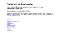 Image of Peripartum Cardiomyopathy