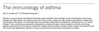 Image of The immunology of asthma