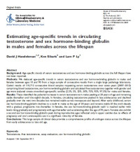 Image of Estimating age-specific trends in circulating testosterone and sex hormone-binding globulin in males and females across the lifespan