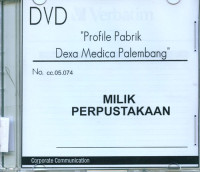 Image of DVD Profile Pabrik Dexa Medica Palembang